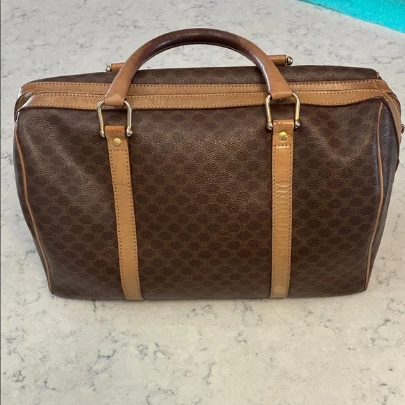 Pre-Loved Céline Vintage Macadam Boston Bag - Picture 4 of 7